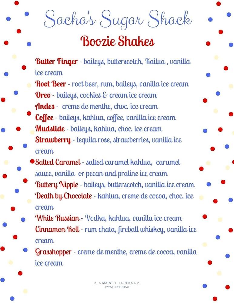 Sacha's Pizza and Sugar Shack Menu image 1